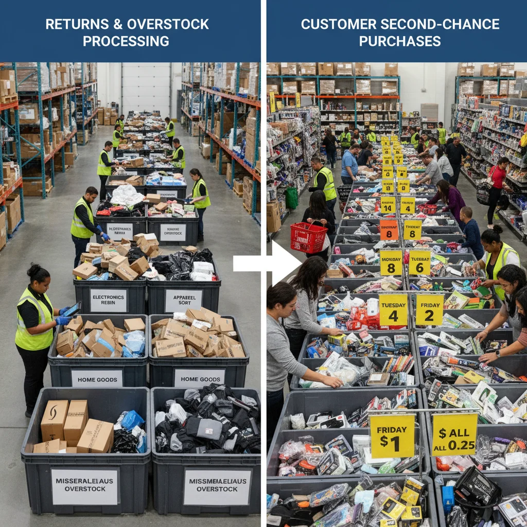 How bin stores work - from returns to shopping